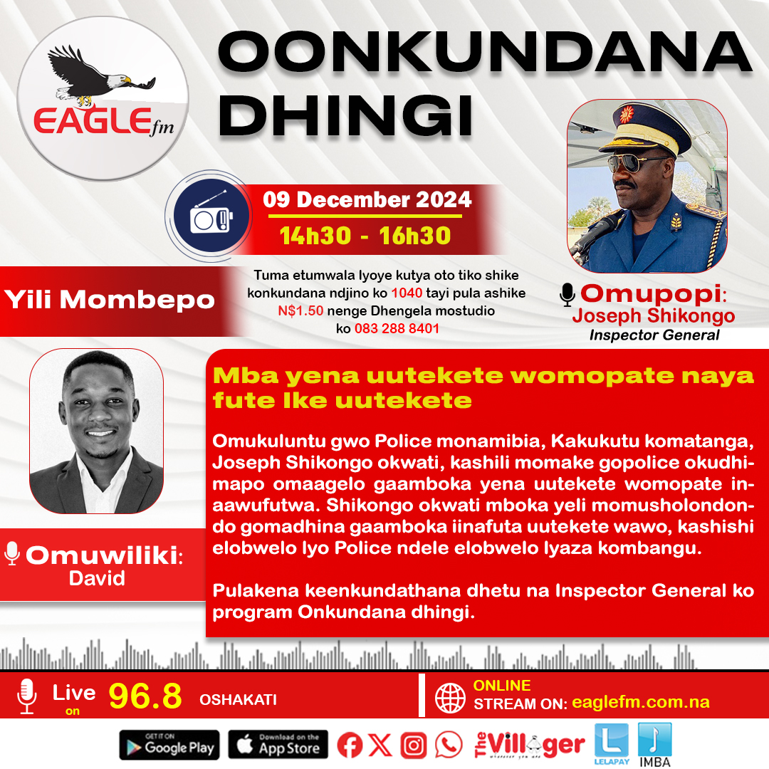 Onkundana Dhingi Pamwe David (9 December 2024) – Eagle Fm