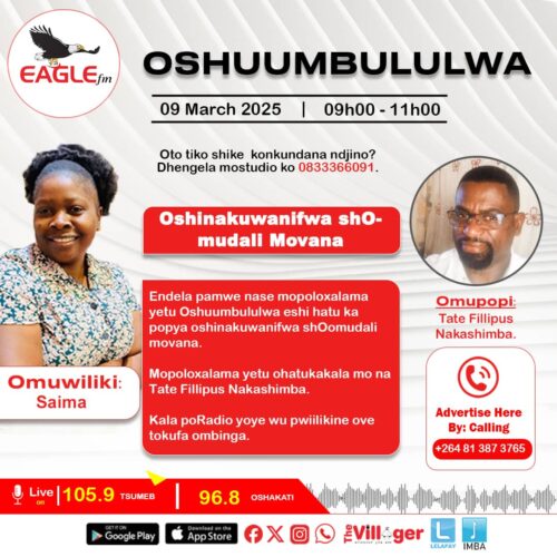 OSHUUMBULULWA PAMWE NA SAIMA (9 MARCH 2025)