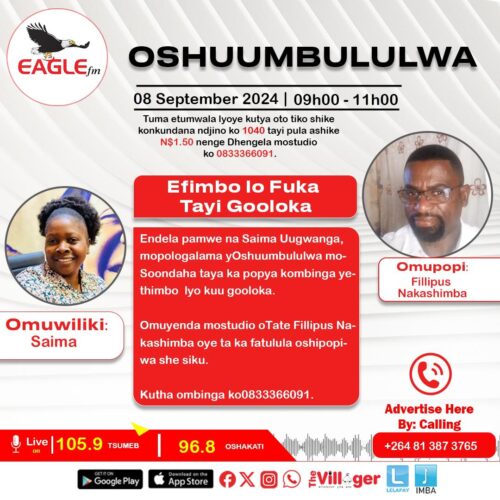 OSHUUMBULULWA WITH SAIMA (8 SEPTEMBER 2024)