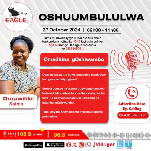 OSHUUMBULULWA PAMWE NA SAIMA (27 OCTOBER 2024)