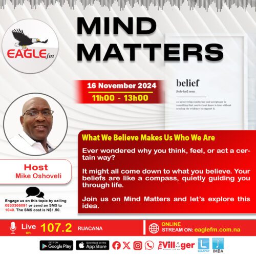 MIND MATTERS WITH MIKE OSHOVELI (16 NOVEMBER 2024)