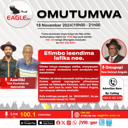 OMUTUMWA PAMWE NA KAULUMA NA NALUVANDA (18 NOVEMBER 2024)