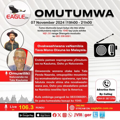 OMUTUMWA PAMWE NA KAULUMA NA NALUVANDA (7 NOVEMBER 2024)