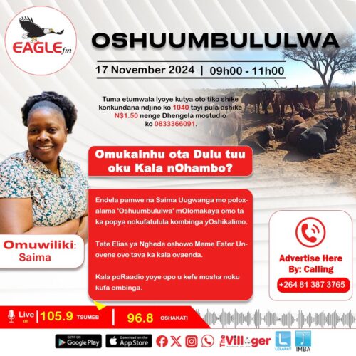 OSHUUMBULULWA PAMWE NA SAIMA (17 NOVEMBER 2024)